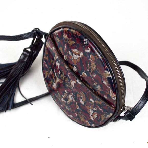 Patricia Nash Scarlet Bloom Scafati Circle Floral Crossbody - Picture 7 of 12